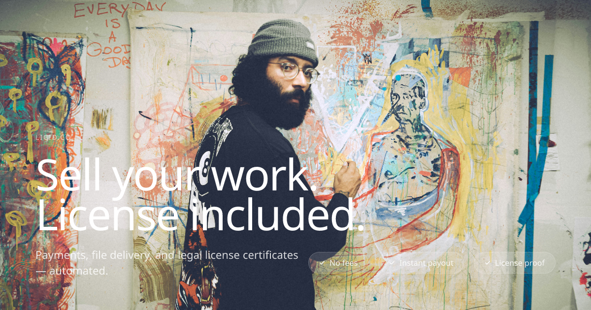 Licid — Sell Your Creative Work with Built-in Licensing